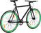 vidaXL - Fiets - met - vaste - versnelling - 700 - c - 59 - cm - zwart - en - groen