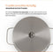 ELLE Gourmet - Kookpan RVS - Ø 18 cm - PFAS vrij - Vaatwasserbestendig