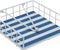 Servethouder Versa Blauw Metaal 35 x 0,03 x 25 cm Strepen