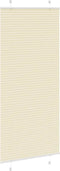 vidaXL - Plissé - rolgordijn - 90x200 - cm - stofbreedte - 89,4 - cm - polyester - crème