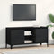 vidaXL - TV-kast - zwart - eiken - 102x35x50 - cm - bewerkt - hout