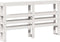 vidaXL - Hoofdbord - met - schappen - 150 - cm - massief - grenenhout - wit