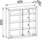 VCM Houten glazen wandvitrine Wandvitrine Verzamelvitrine Mandosa S Houten glazen wandvitrine Wandvitrine Verzamelvitrine Mandosa S