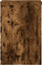 vidaXL - Plantenstandaards - 2 - st - 20x20x30 - cm - bewerkt - hout - gerookt - eiken