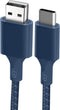 Ecologische Kabel USB naar USB-C Intensiteit 3A 2m Recyclebaar Just Green blauw