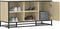 vidaXL - Schoenenbank - 100x40x53,5 - cm - bewerkt - hout - en - metaal - sonoma - eiken