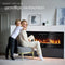 tectake® Luci - Wandhaard - Elektrische Haard - 900W & 1800W - Afstandsbediening & App - Thermostaat - 3D Vlammen - Timer