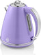 Swan Retro Waterkoker – 1,5 Liter - 3000 Watt– Paars