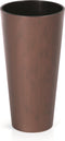 Prosperplast - Bloempot Hoog Rond Tubus Slim - Kunststof Lichtgewicht Weersbestendig Corten 40cm