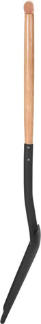 vidaXL - Spade - T-greep - staal - en - essenhout