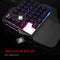 Gaming toetsenbord en muis met een hand, combo met RGB-achtergrondlicht, ergonomisch mini-toetsenbor