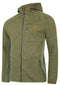 Dare2B Gebreid fleece Hoodie voor Heren - kaki Groen - Maat L