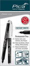 Pica Classic 532/52 - Permanent Pen - Watervast - Wit
