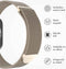 imoshion Milanees magnetisch bandje - Geschikt voor Apple Watch 1, 2, 3, 4, 5, 6, 7, 8, 9, 10 (42 mm), SE - 38/40/41 mm - Sterrenlicht - M