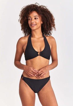Shiwi CARO bikini set - WAFFLE STRUCTURE - black