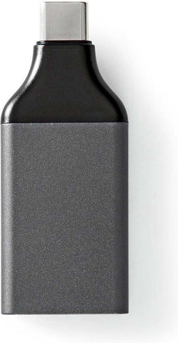 Nedis USB-C Adapter - USB 3.2 Gen 1 - USB-C Male - HDMI Output - 4K@60Hz - Rond - Vernikkeld - Grijs / Zwart - Envelop