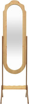 vidaXL - Spiegel - vrijstaand - 45,5x47,5x160 - cm - bewerkt - hout