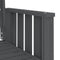 vidaXL - Tuinbank - met - tafel - 2-zits - massief - grenenhout - grijs