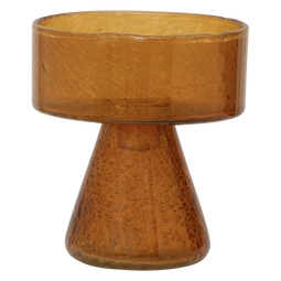 Urban Nature Culture - Candle holder Cody - Bubble glass - Inca Gold Ø 13 * 14 CM