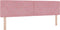 vidaXL - Hoofdbord - met - Kristallen - Knop - - - Geplooid - - - Roze - - - 180 - cm - - - Fluweel