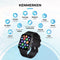 AyeWay Smartwatch - Waterdicht IP67 - 70 Sportmodi - Zwart