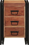 vidaXL - Nachtkastje - 40x40x59 - cm - Massief - Acaciahout