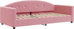 vidaXL - Slaapbank - 90x200 - cm - fluweel - roze