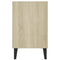 Tv-meubel met metalen poten 103,5x30x50 cm sonoma eikenkleurig