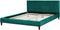 FITOU - Tweepersoonsbed - Donkergroen - 160 x 200 cm - Fluweel