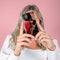 iMoshion Hoesje Geschikt voor Samsung Galaxy A51 Hoesje Siliconen - iMoshion Design hoesje - Zwart / Rood / Shattered Red Marble