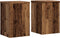 vidaXL - Plantenstandaards - 2 - st - 20x20x30 - cm - bewerkt - hout - oud - houtkleurig