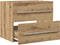 vidaXL - Wastafelkast - 60x38,5x48 - cm - spaanplaat - ambachtelijk - eikenkleurig