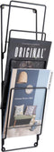Present Time Tijdschriftenrek Wire - Staal Mat Zwart - 60x19cm - Scandinavisch