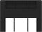 vidaXL - Zwarte - Eikenhouten - Hoofdbordkast - - - 140x19x104.5 - cm - - - Gemaakt - van - Engineered - Wood