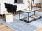 YARDERE - Laagpolig vloerkleed - Lichtblauw - 140 x 200 cm - Viscose