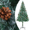 vidaXL - Kunstkerstboom - met - verlichting - kerstballen - dennenappels - 180 - cm