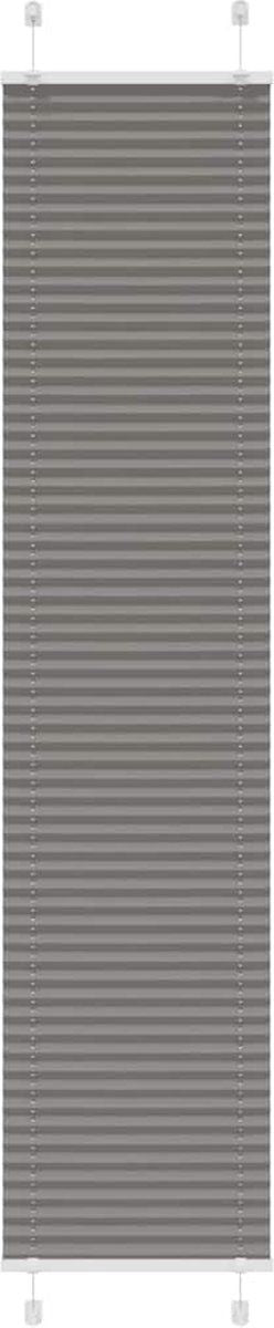vidaXL - Plissé - rolgordijn - 50x200 - cm - stofbreedte - 49,4 - cm - antraciet