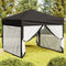 vidaXL - Partytent - inklapbaar - met - zijwanden - 2x2 - m - wit