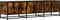 vidaXL - Tv-meubel - 150x35x41 - cm - bewerkt - hout - metaal - gerookt - eikenkleurig