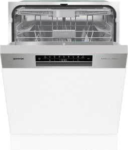 Gorenje GI673B60 - Half geïntegreerde vaatwasser - 16 couverts - Energieklasse B - Roestvrij staal