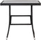 vidaXL - Tuintafel - 80x80x74 - cm - poly - rattan - zwart