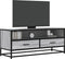 vidaXL - Tv-meubel - 100x34,5x40 - cm - bewerkt - hout - metaal - grijs - sonoma - eiken