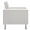 vidaXL Fauteuil kunstleer wit