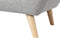 Home ESPRIT - Sofa 2-zitsbank - Scandi ontwerp - Grijs Crème 146 x 84 x 82 cm