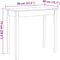 vidaXL - Wandtafel - 80x40x75 - cm - massief - grenenhout - wasbruin