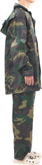 vidaXL - Regenpak - 2-delig - met - capuchon - (heren - / - camouflage - / - maat - XXL)