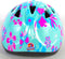 Volare Kinder Fietshelm - XS - Verstelbaar 47-51 cm - Blauw Roze Bloemetjes