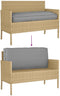 vidaXL - Zit- - en - Leuningkussen - Grijs - 120x50x12 - cm - Oxford - Stof