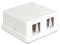 Delock Keystone Surface Mounted Box - 2 Port - Aansluitbox voor Keystone modules - Wit