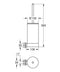 GROHE Selection Closetborstelset - Warm Sunset Geborsteld (mat brons) - 41076DL0